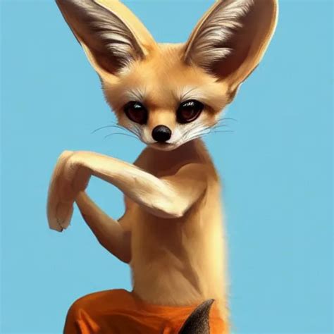 Fennec Fox Animal Doing Karate Moves Fantasy Stable Diffusion