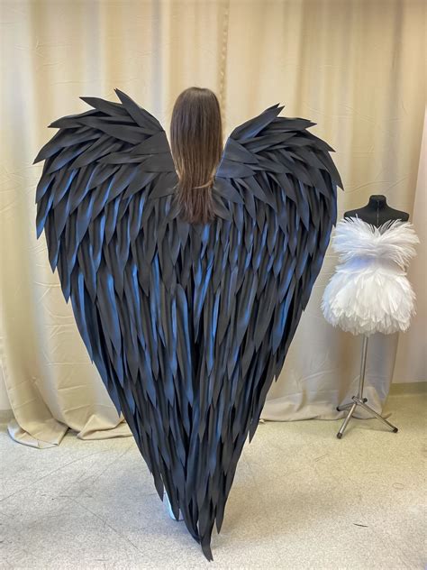 Black Angel Wings, Angel Costume for Adult, Cosplay Costume Size 70 ...