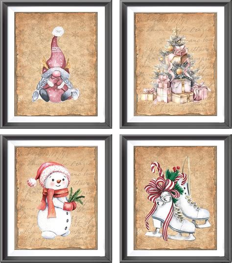 Amazon AEHIE Retro Christmas Snowman Wall Decor Merry Christmas