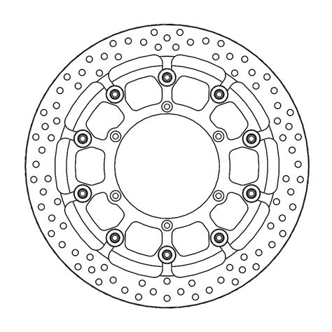 Supermoto Front Halo T Floater Brake Disk With Controlled Full Floating