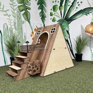 Modern Rabbit House, Indoor Rabbit Castle, Rabbit Furniture, Extra ...