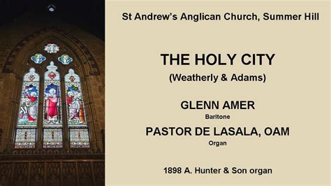 The Holy City Weatherly Adams Glenn Amer Pastor De Lasala St