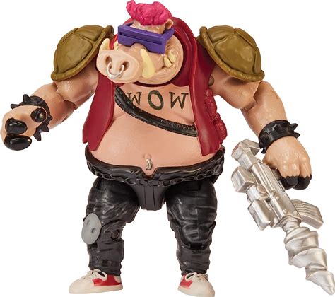 Teenage Mutant Ninja Turtles Mutant Mayhem 4” Bebop Basic Action Figure By Playmates Toys