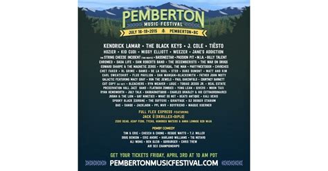 Pemberton Music Festival Announces Lineup