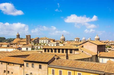 Rome Italy September 12 2017 View On The Old Red Roofs Of Rome