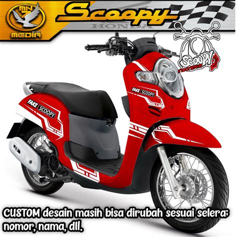 Jual Decal Scoopy Decal Scoopy Full Body Full Blok Decal Scopy Dekal