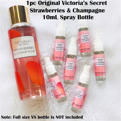 1pc 10mL Victoria Secret Fragrance Mist STRAWBERRIES AND CHAMPAGNE