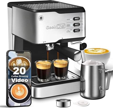 Geek Chef Espresso Machine Bar Cappuccino Latte Maker In