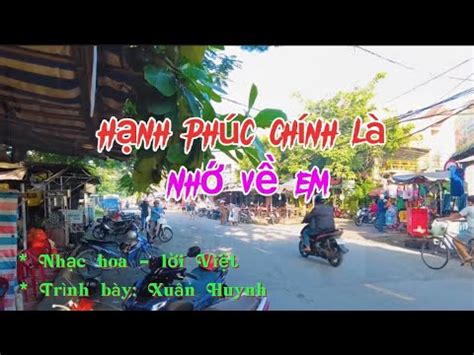 Hạnh phúc chính là nhớ về em karaoke tone nam hạ tonne nhạc hoa