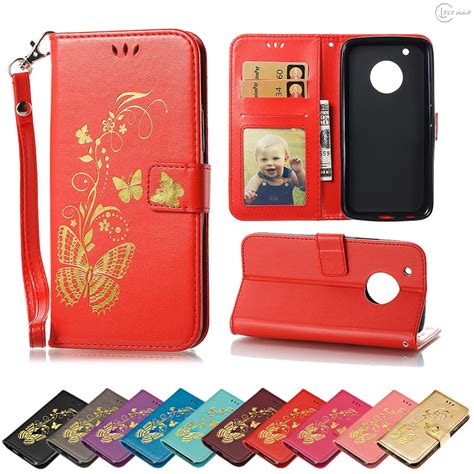 Flip Case For Motorola Moto G5 G 5th Gen XT1672 XT1676 Luxury Butterfly