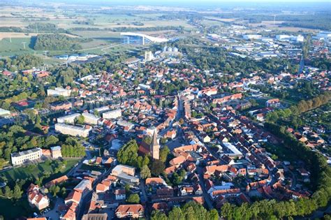 Wittenburg Von Oben Stadtansicht Vom Innenstadtbereich In Wittenburg