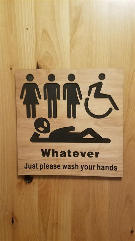 Bathroom Sign At A Restaurant In Silverton Or Funny Bathroom Signs