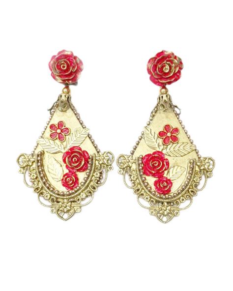 Flamenco Earrings 2017 With Two Flowers