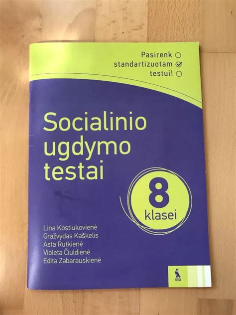 Socialinio Ugdymo Testai Klasei Autori Kolektyvas Knyga