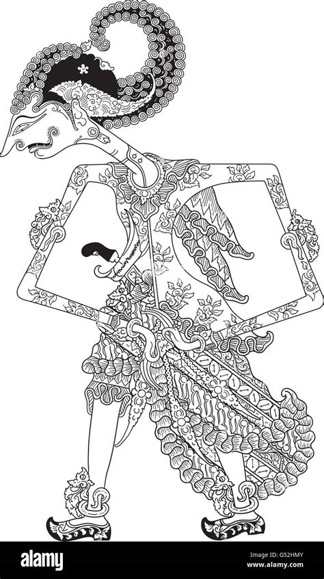 Wayang Kulit Puppet Printable