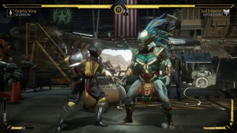 Mortal Kombat 11 Scorpion Vs Kotal Kahn Fight Youtube