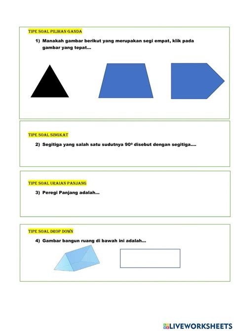 Lkpd Bangun Ruang Free Worksheet Live Worksheets