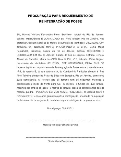 Modelo De ProcuraÇÃo