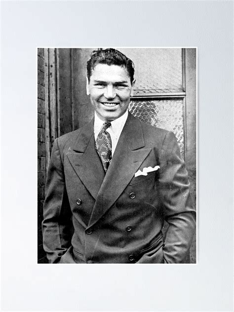 Jack Dempsey Black White Suit Boxing Legend Colorized Poster For