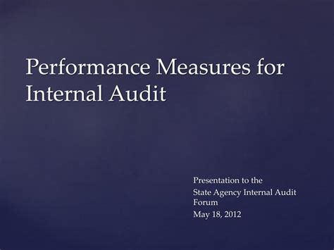 Ppt Performance Measures For Internal Audit Powerpoint Presentation Free Download Id 1840289