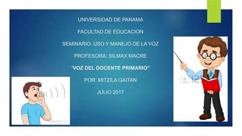 Voz Del Docente Primario Power Point Ppt