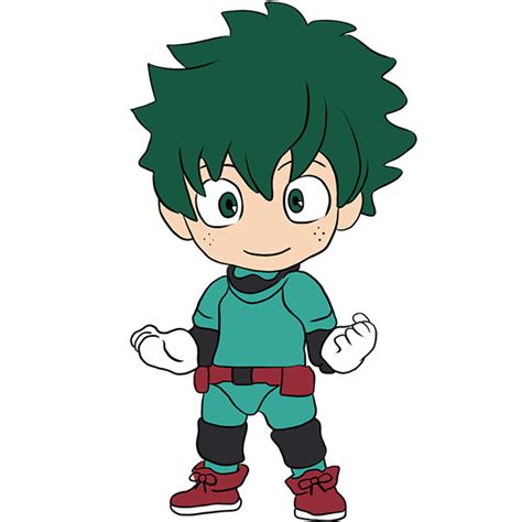 How To Draw Deku From My Hero Academia Really Easy Drawing Tutorial