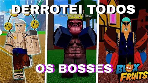 Derrotei Todos Os Bosses Do Sea Blox Fruits Pt Youtube