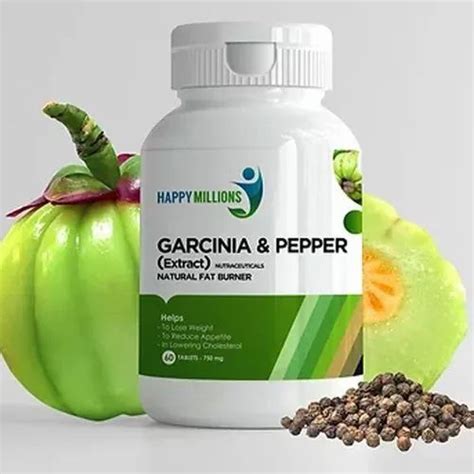 Garcinia Pepper Natural Fat Burner Tablet Happy Millions Packaging