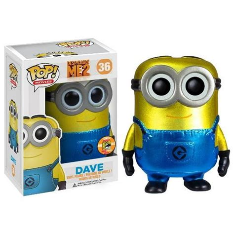 Despicable Me Funko Pop Movies Dave Vinyl Figure Metallic Walmart