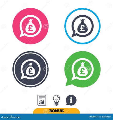 Money Bag Sign Icon Pound Gbp Currency Stock Vector Illustration Of