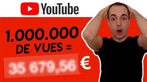 Combien Jai Gagné Pour 1000000 De Vues Sur Youtube Comment Gagner