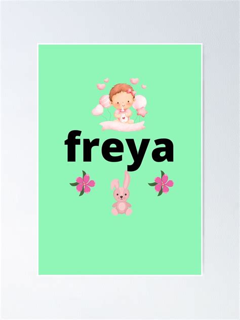 Freya Norse Goddess Of Love And Beauty Poster For Sale By Kelvinwombat01 Redbubble