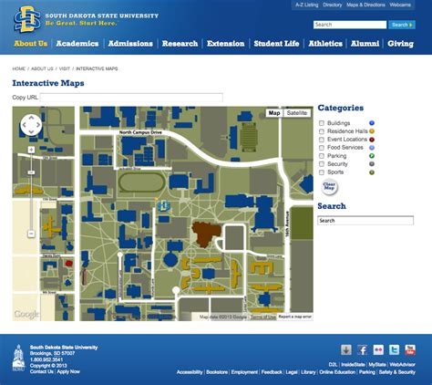 South Dakota State University Campus Map | Carolina Map