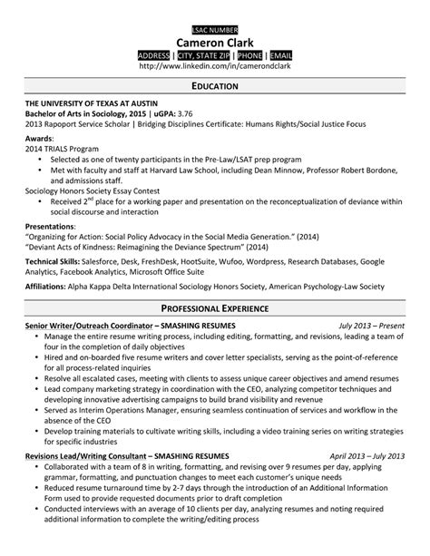 Law Resume Template