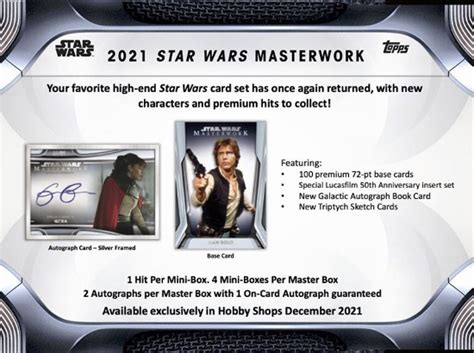 2021 Topps Star Wars Masterwork Entertainment Card Checklist