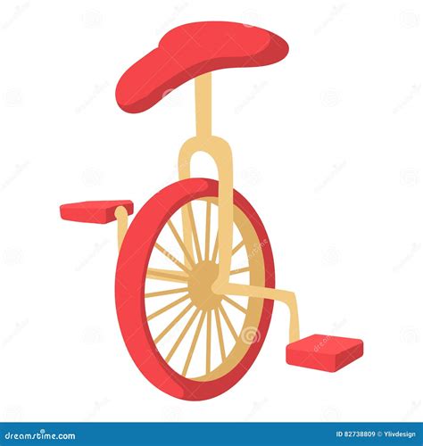 Icono Del Unicycle Estilo De La Historieta Ilustraci N Del Vector