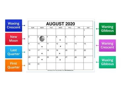 Moon phases matching - Teaching resources