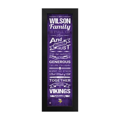 Minnesota Vikings Family Cheer Custom Print