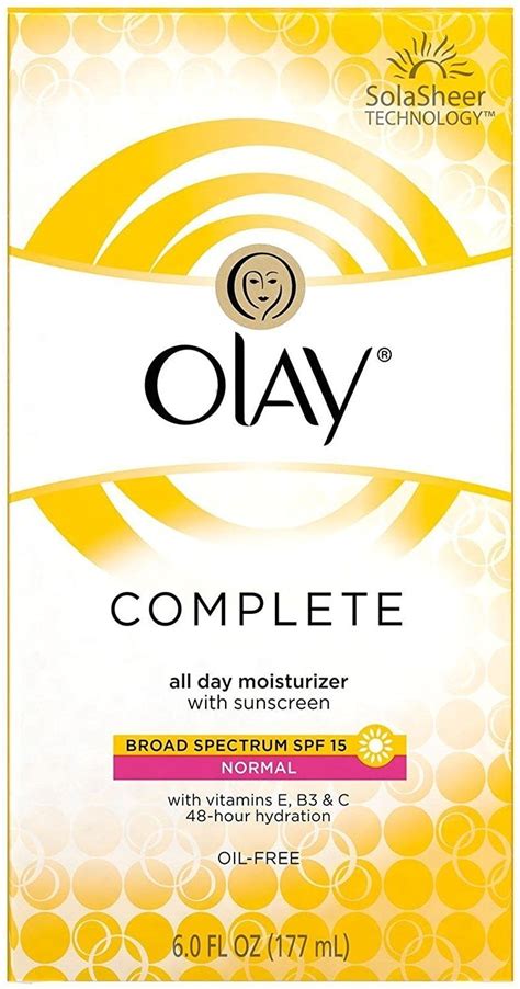 Olay Complete All Day UV Moisturizer With SunsCreen SPF 15 Normal Skin