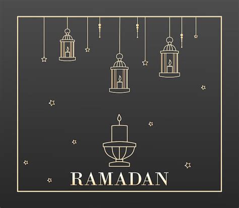 Premium Vector Ramadan Kareem Beautiful Greeting Card With Arabic