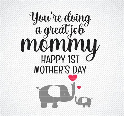 Mom Svg You Re Doing A Great Job Mommy New Mom Svg Mothers Day Svg