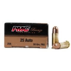 PMC Bronze 25 ACP 50 Gr Full Metal Jacket Box Of 50 Selway Armory