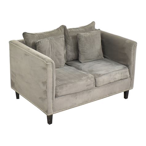 Modern Nailhead Trim Loveseat | 30% Off | Kaiyo