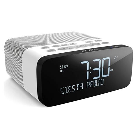 Pure Siesta Rise S Polar Bedside Dab Fm Alarm Clock Radio With Bluetooth High Quality