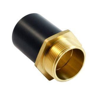mm   male pe spigot brass transition adaptor