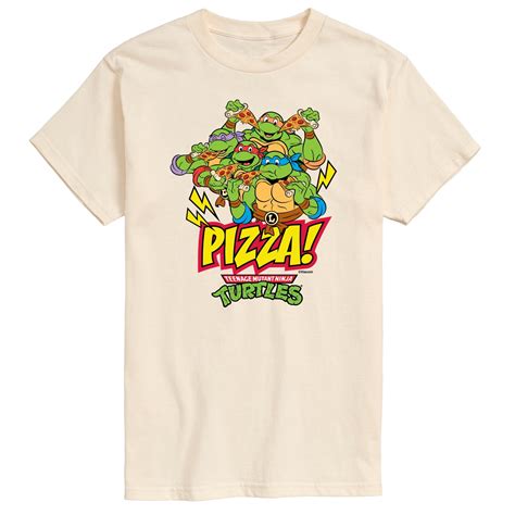 Teenage Mutant Ninja Turtles Turtles And Pizza Men S Short Sleeve