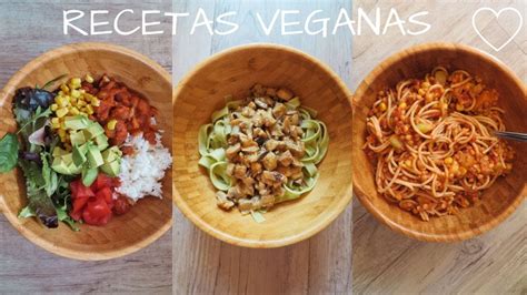 Comidas Veganas 🌱🥑😍 Fáciles Rápidas Y Sanas Youtube