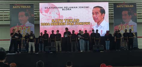 Relawan Berkumpul Di Blora Pastikan 2024 Tegak Lurus Kawal Jokowi