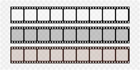 Premium Vector Collection Of Blank Cinema Film Strip Frames Grunge