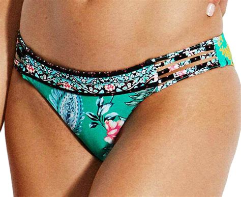 Seafolly Women S Water Garden Multi Rouleau Brazilian Bikini Pants